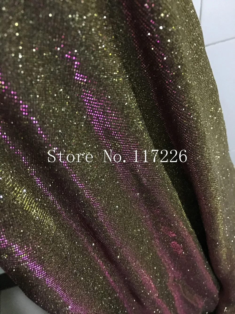 Changing Colors Shinning Jrb56561 French Net Lace With Glitter Dust