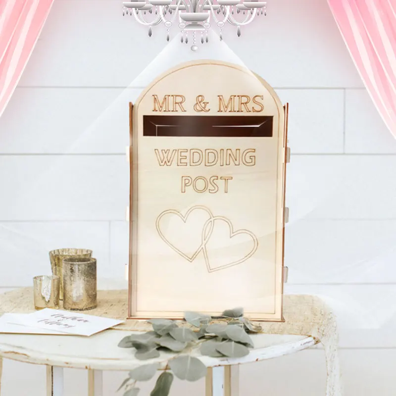 

Weding Post Box Royal Mail Style with Lock Home Decoration Retro Ornament Celebration Personalized Exquisite DIY Rustic Wedding