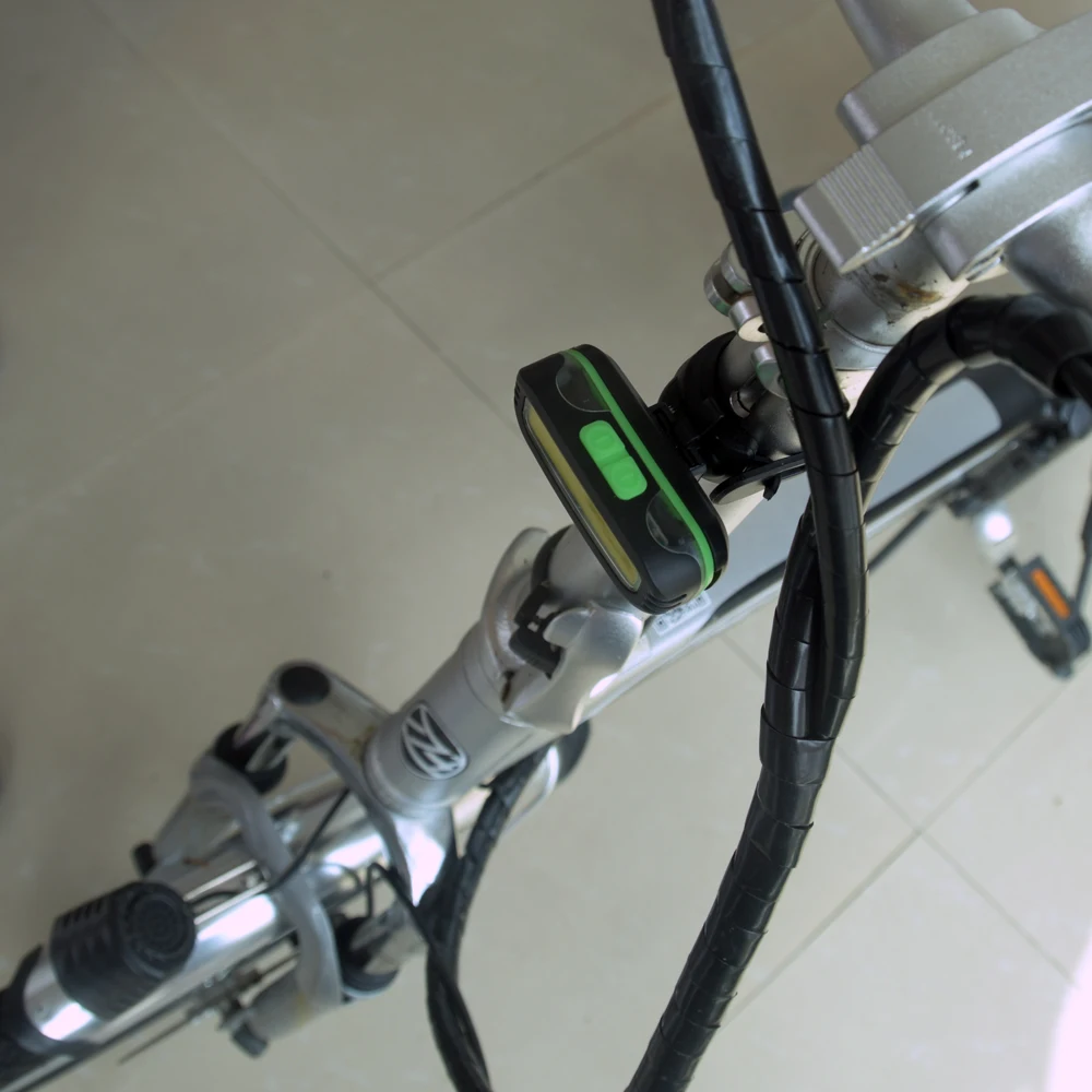 ANYIGEDEJU красная вспышка лампа 7 режимов фар Bycicle зажим Кронштейн светодиодный COB фонарик лоб для езды на велосипеде 2 в 1 велосипед AAA свет
