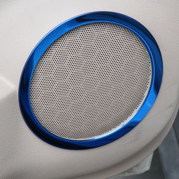 

Interior Door Panel Loundspeaker Frame For Nissan X-Trail 2014 2015 2016 2017 2018 Stainless Steel Blue Black Silver 4PCS AA232