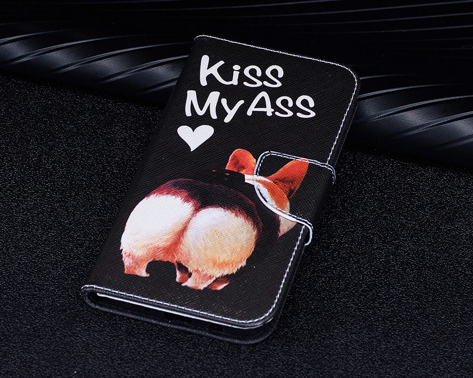 פרפר ינשוף עור מפוצל ארנק Flip מקרה עבור iphone 11 פרו כיסוי עבור Iphone 5 5S se 6 6s 7 8 בתוספת X 10 XS max XR Coque iPhone11 11 phone case