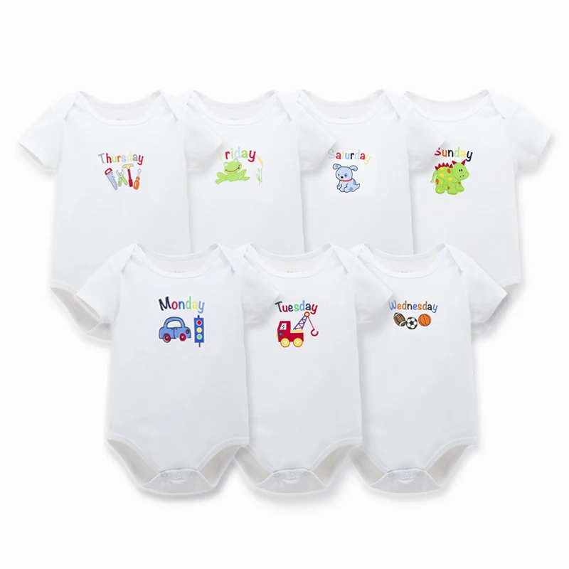 7pcs/lot Infantil Summer Products Newbown Clothing Next Baby Boy