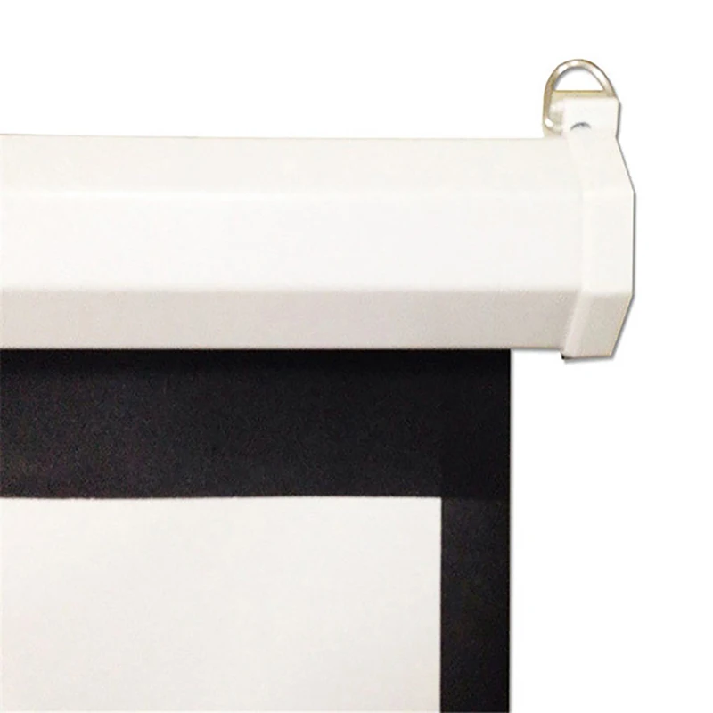 Thinyou Matte White Fabric Fiber Glass Projector screen 72 inch 16:9 Manual Pull-Down Wall Mounted Ceiling Self-locking screen