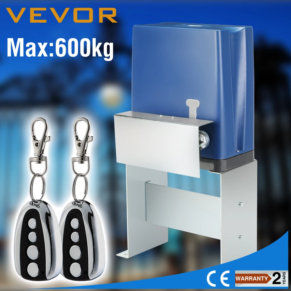 AUTOMATIC SLIDING GATE OPENER DOOR 1400LBS SLIDE ROLLER 600KG WIRELESS