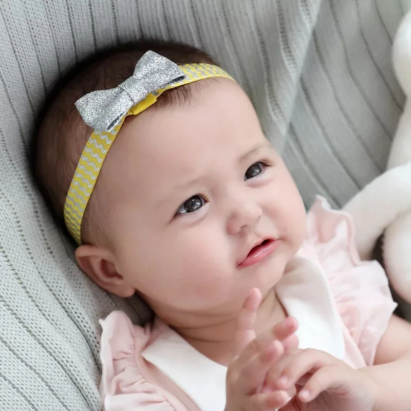 MIXIU 3pcs/set Ribbon Bowknot Baby Headband Floral Star Dot Elastic Hairband Boutique Hair Bands Newborn baby Hair Accessories