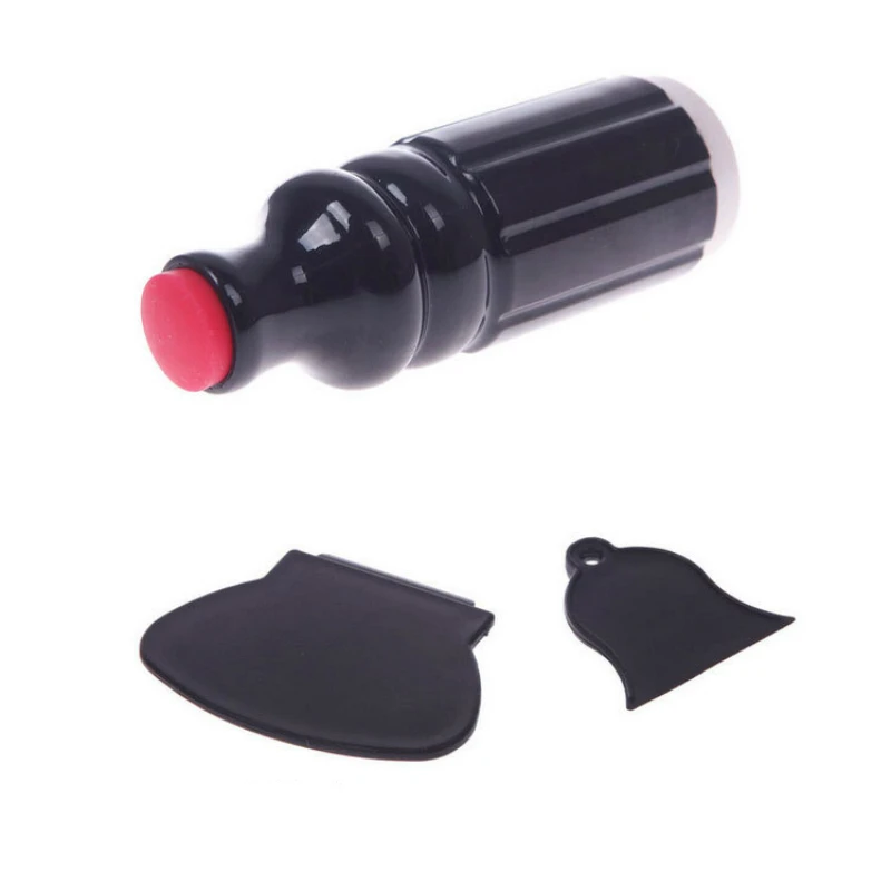 

1Set rubber Polish Image Stamper Paint Stamp Scraper Stamping Nail Art Tool Manicure