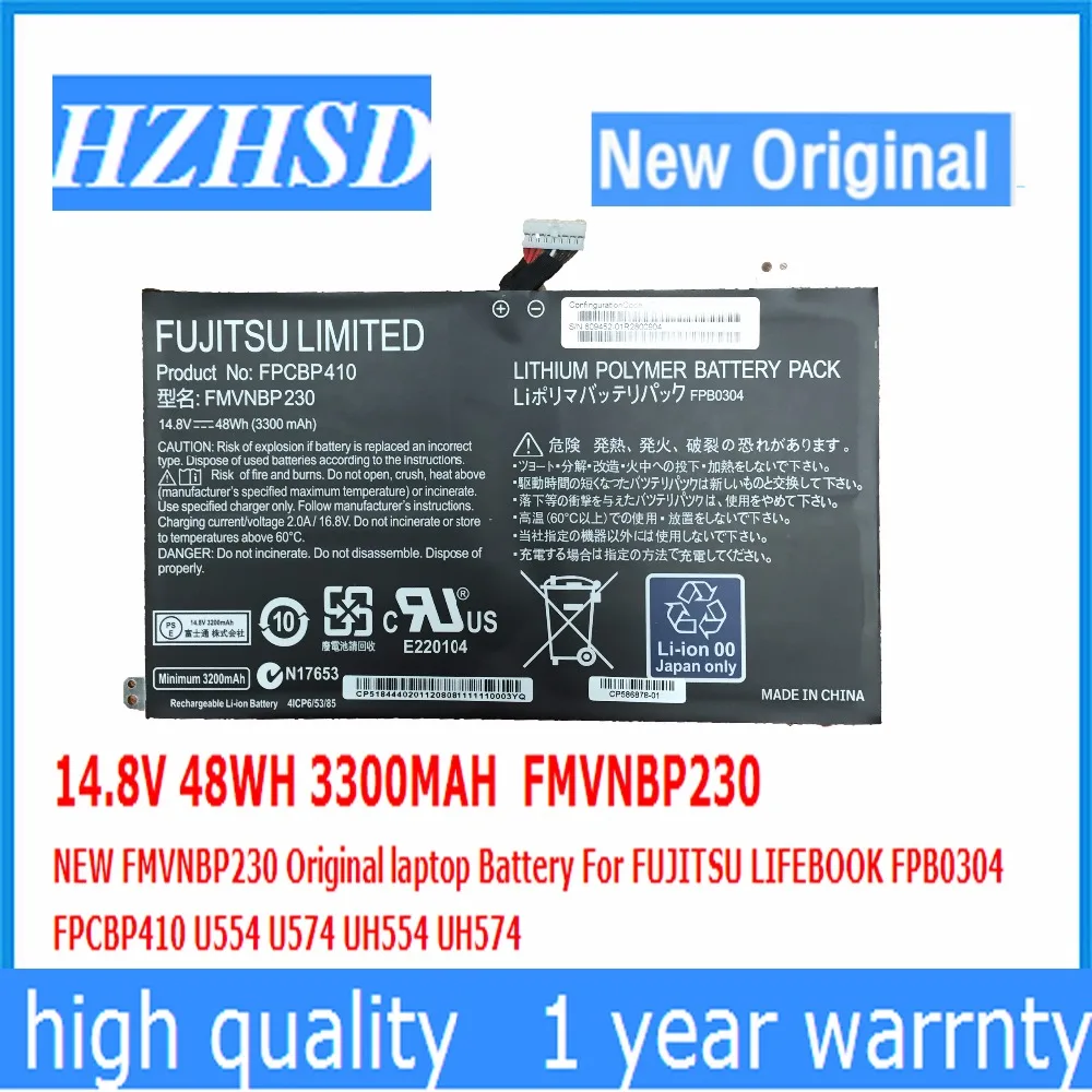 14 8 V 48WH 3300 мА/ч FMVNBP230 оригинальный ноутбук Батарея для FUJITSU LIFEBOOK FPB0304 FPCBP410 U554 U574 UH554
