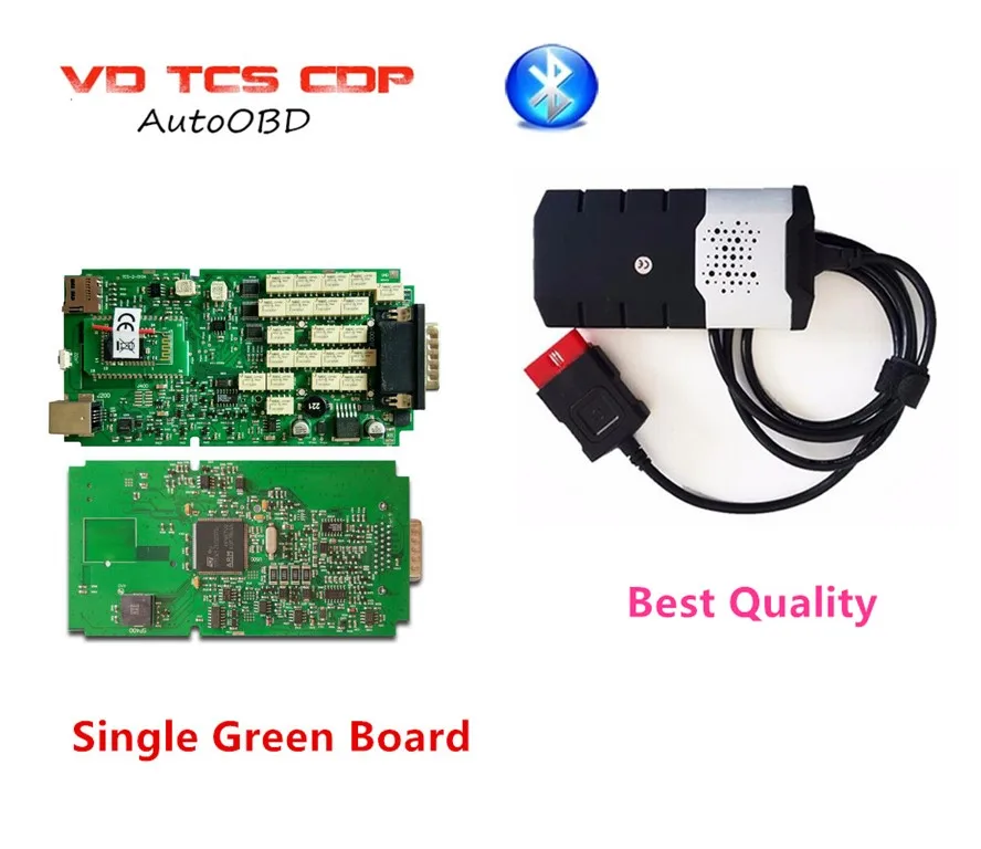 Качество A + одна зеленая плата для delphis VD ds150e CDP Plus Bluetooth Новый релиз автомобильный