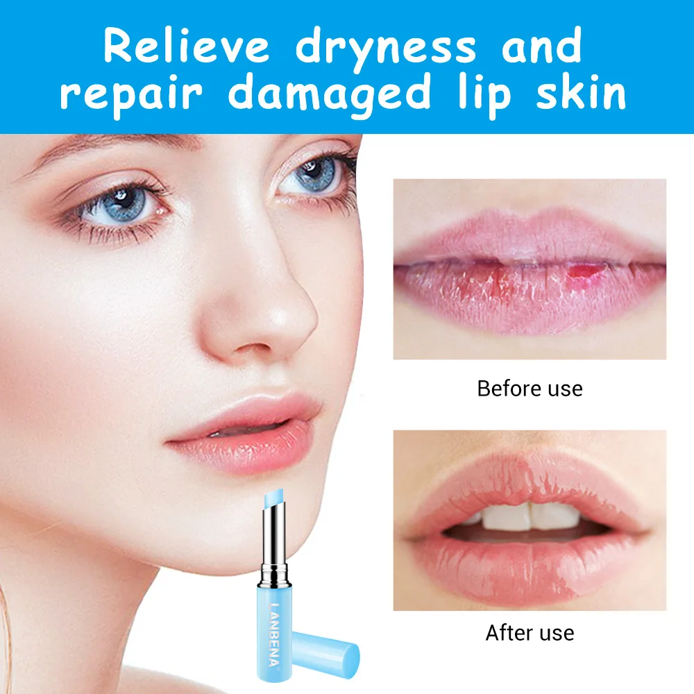 

LANBENA Hyaluronic Acid Highly Nourishing Lip Balm Moisturizing Lip Wrinkles Repairing Lipstick Makeup Lip Care TSLM1