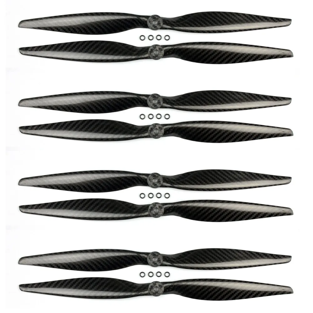 

F05319 4 Pairs 15x4.0 3K Carbon Fiber Propeller CW CCW 1540 CF Props For Quadcopter Hexacopter Multi Rotor UFO