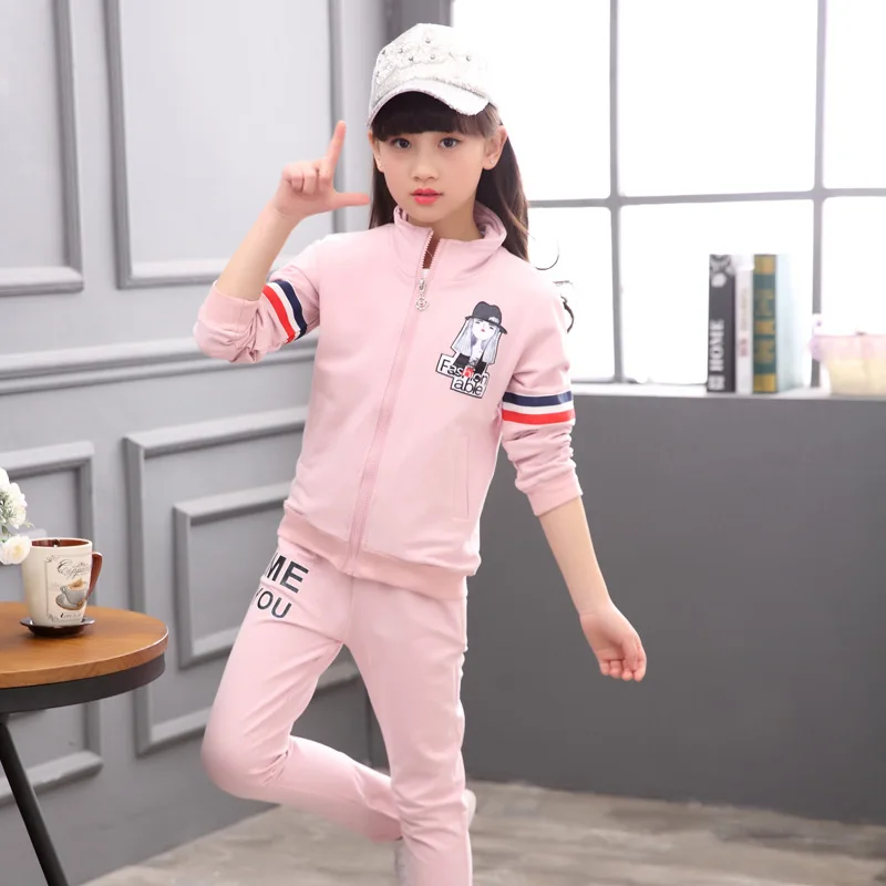 2 шт. спортивный костюм для девочек на Возраст 4 14 лет|clothes girls|children clothesgirls clothes |