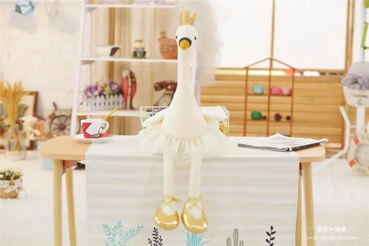 Горячая Распродажа 35 см-110 см Лебедь плюшевые игрушки милый Фламинго кукла мягкая плюшевая игрушка для детей подарок на день рождения девочки