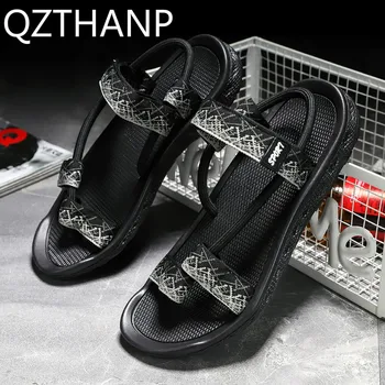 

Men Sandalias Hombre Gladiator Sandals Male Summer Roman Beach Sandals Shoes Flip Flops Slip on Flats s Slippers Slide Speakers