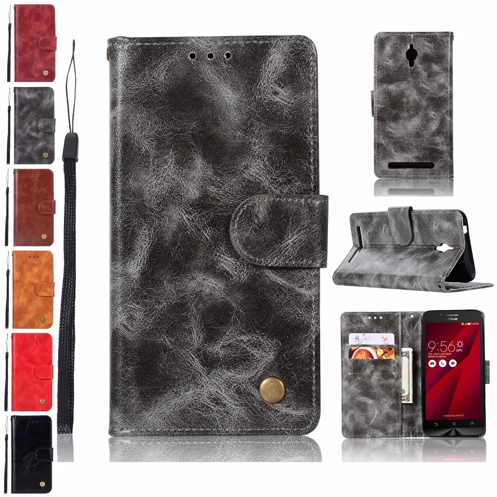 

Case for ASUS ZC500TG ZenFone Go ZC500 TG 5.0inch Vintage Retro for ASUS Z00VD ZOOVD ASUS_Z00VD Leather Stand Wallet Case Cover