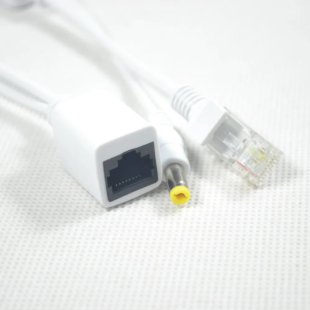 DHL 200 шт. (100 пар) POE кабеля Мощность Over Ethernet адаптер кабель сплиттер инжектор