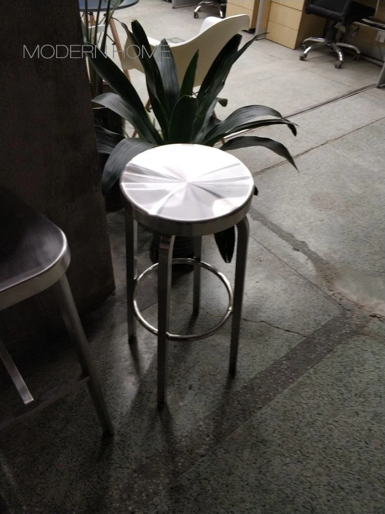 Современный классический дизайн Мода Роскошный Металлический чердак глянцевый или матовый нержавеющая сталь кухня комната счетчик бар низкий стул 1 шт