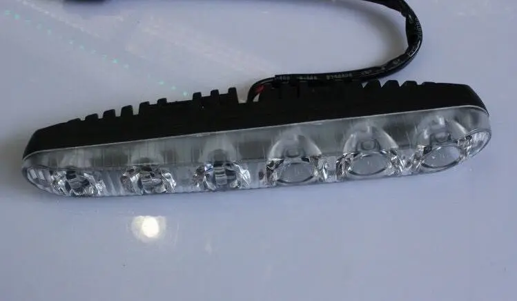 Pair Car Headlight HighLow Beam Warning Driving Fog Lamp Auto Head LED Daytime Running Light Len Xenon DRL AE (6)