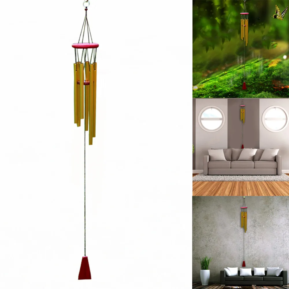 Hanging Decorations Wind Chimes Aluminum Tubes Hanging Ornament Home