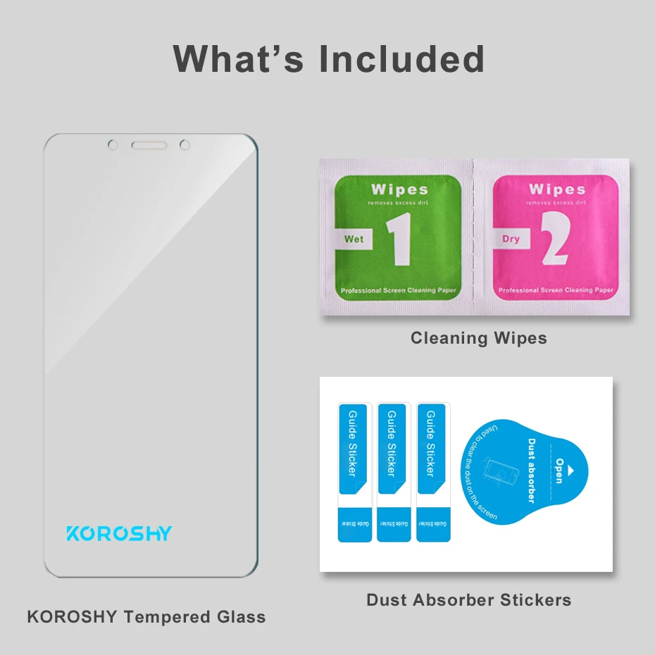 KOROSHY Real 2.5D 9H Tempered Glass for Xiaomi Redmi 6 Xiomi Redmi 6A Screen Protector 0.3mm Protective Toughened Glass Film (7)