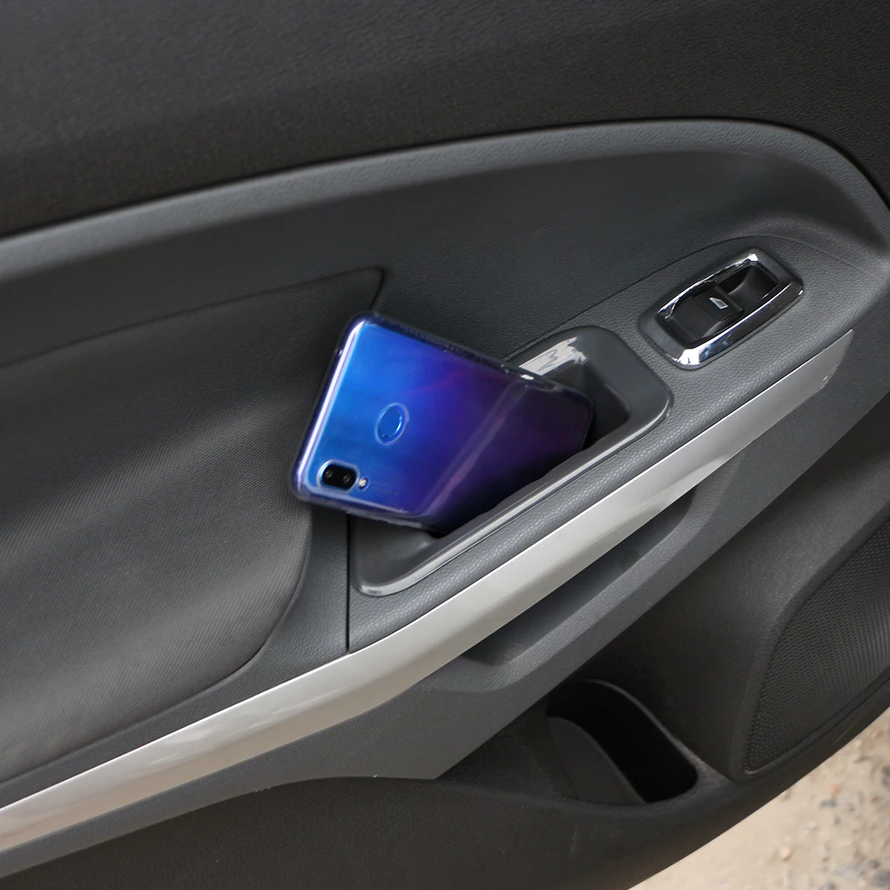 

2Pcs/Set Car ABS Armrest Container Rear Door Storage Box Handle Boxes Case For Ford Ecosport 2012 - 2018 Parts Accessories