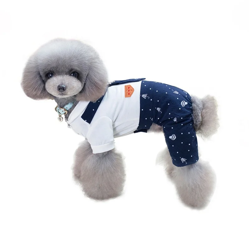 

Printed Pet Clothes Dog Jumpsuit Pet Pajamas Dog Dress Jumpsuits Coat Spring Summer Puppy Kitten Uniform Apparel