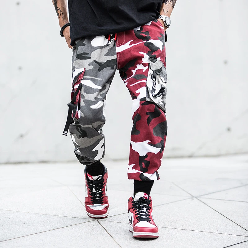 Camouflage Splice joggers pants Men Camo Streetwear Mens Cargo Pants Hip Hop Trousers Multi-pocket Cotton Military Overalls Male Camouflage Splice joggers pants Men Camo Streetwear Mens Cargo Pants Hip Hop Trousers Multi-pocket Cotton Military Overalls Male