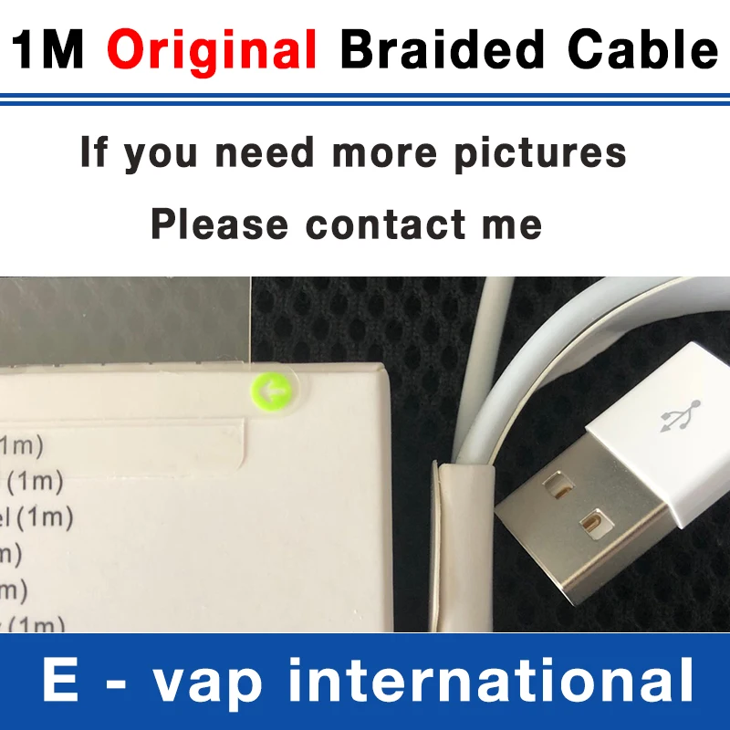 

100pcs/lot 1m/3ft OD 3.0mm AAAAA Original Quality USB Data Charger usb Cable For ip 5 5S 6 6S 7 plus 8 X XR XS MAX with box