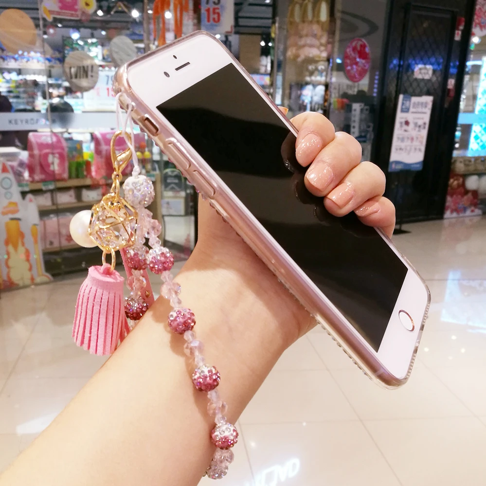 Для iphone 7 plus шикарный Кристалл Роскошный кролик Кони Алмаз чехол для 6 S 6splus 8 X 5s