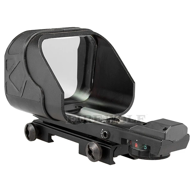 Mira táctica, óptica de caza, mira telescópica holográfica, grande, punto rojo, mira, reflejo, retícula, accesorios de pistola de caza - Imagen 3