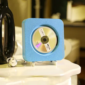 

ET Wall Mounted CD Player w/ Remote Control FM Radio Bluetooth USB Disk Portable MP3 Music Player Surround Sound HiFi Speakers