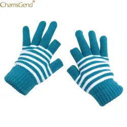 Модные Универсальные вязаные зимние перчатки с экраном, мягкие теплые варежки для смартфонов iPhone, зимние женские и мужские Nov30
