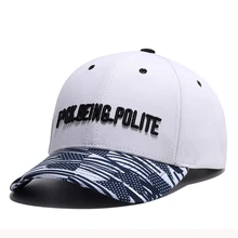 Мода Хип-хоп шляпа, с вышитыми буквами хлопок Бейсбол Кепки для Для мужчин Для женщин бренда спортивной хип-хоп плоская Солнцезащитная шляпа Регулируемый Бейсбол C