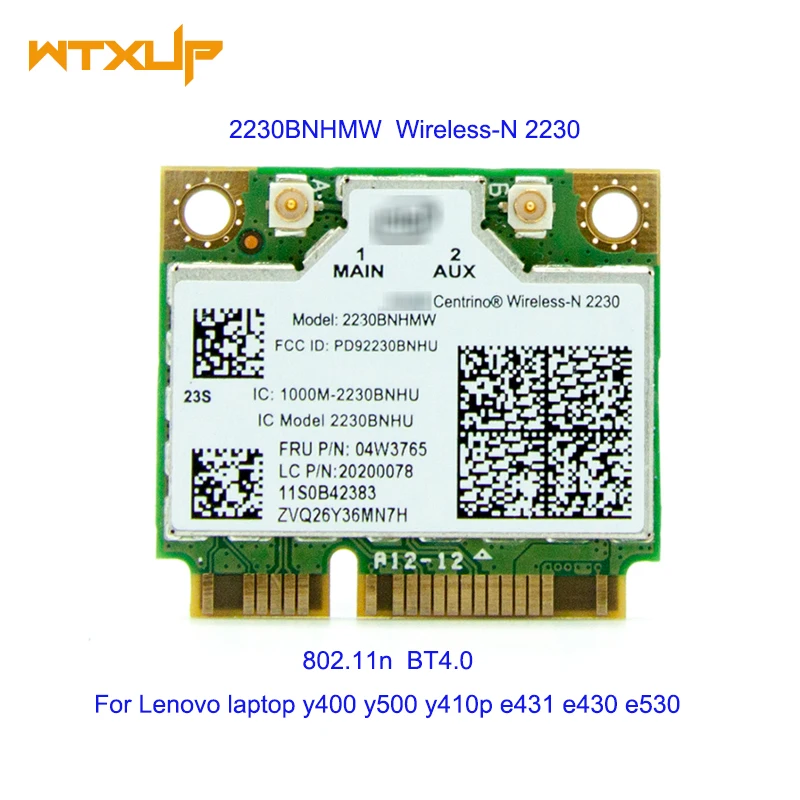 2230BN 2230BNHMW Mini PCI Express Wireless wifi card BT4.0 network card