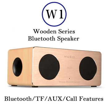 

Shock Double horn HIFI Wooden Bluetooth speaker portable Subwoofer music bluetooth audio receiver handfree call Wireless speaker