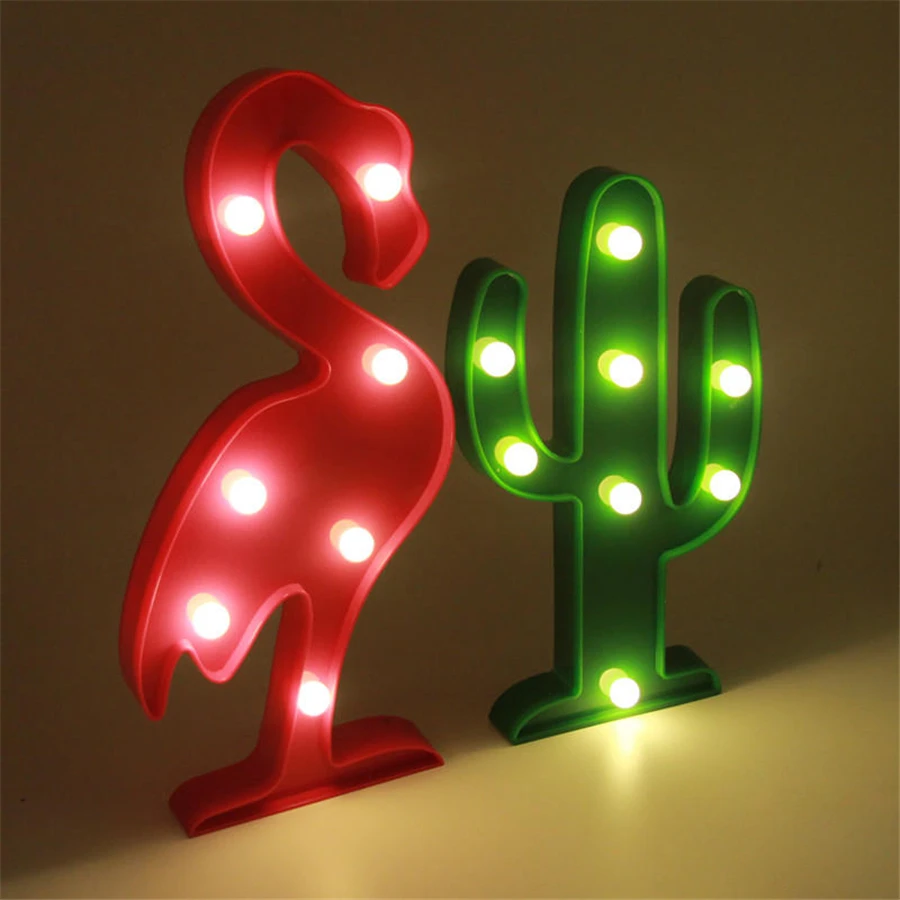 Flamingo Lama LED Nacht Lichter Wand Lampe Für Kid Kinder Zimmer Dekoration