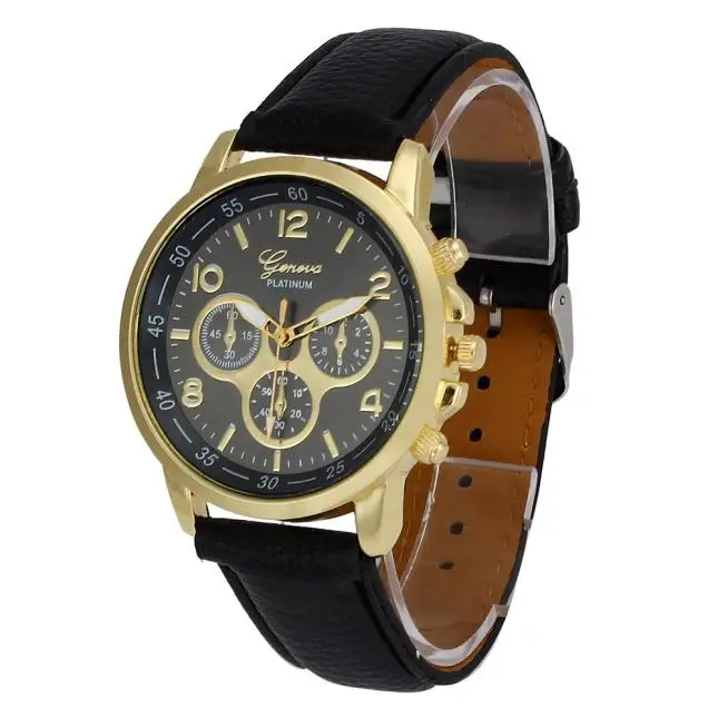 

Unisex Men Casual Digital Watches Geneva Faux Leather Quartz Analog Wrist Watch Top Brand Luxury Casual Clock 0619