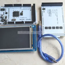 Mega2560 ATmega2560-16AU+ 3," TFT lcd экран+ сенсорный экран sd-ридер