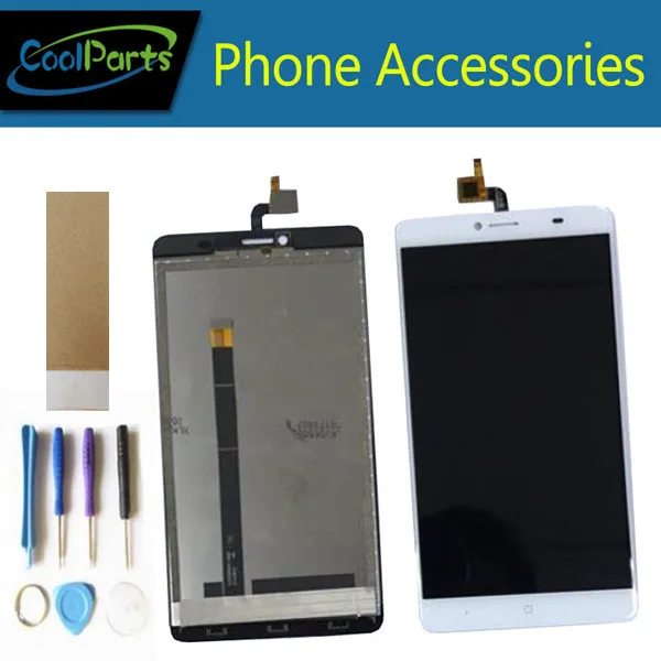 

1PC/Lot High Quality 6.0Inch For Doogee Y6 Max LCD Display Screen And Touch Screen Screen Assembly With Tool&Tape White Color