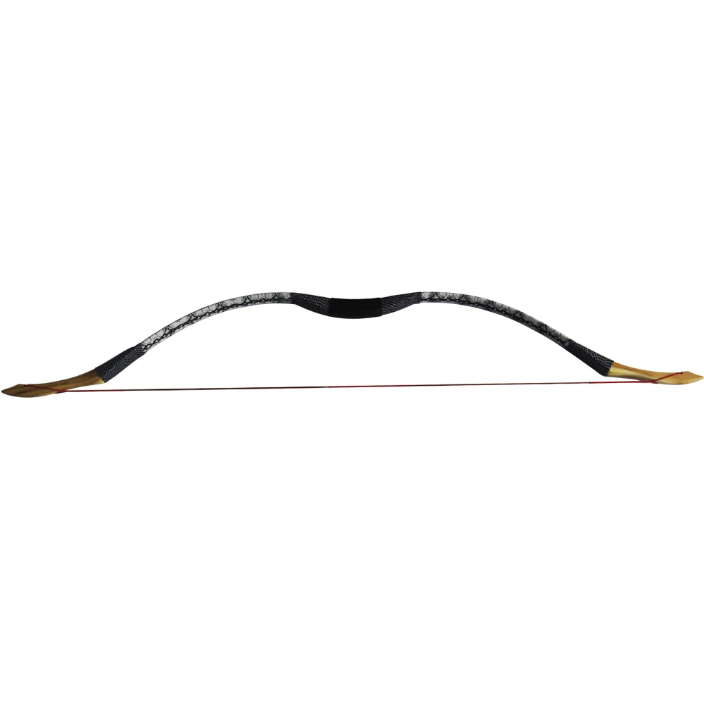 40LB Handmade Mongolia Simulate Snake Skin Recurve Bow Light Weight Longbowin Bow & Arrow from