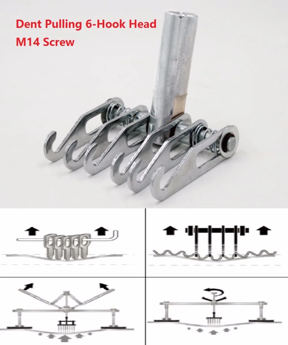 

Dent Pulling 6 hook head for Dent Pulling of Car Repair M14