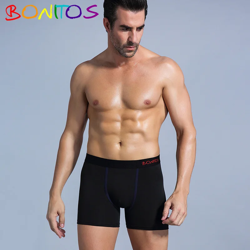 Boxer Shorts Men Underwear Male Mens Underwear Boxers Homme Boxer Men Cotton Boxershorts Cueca Calvin Underpants Man Kilot Gift - Цвет: B2 Black Blue