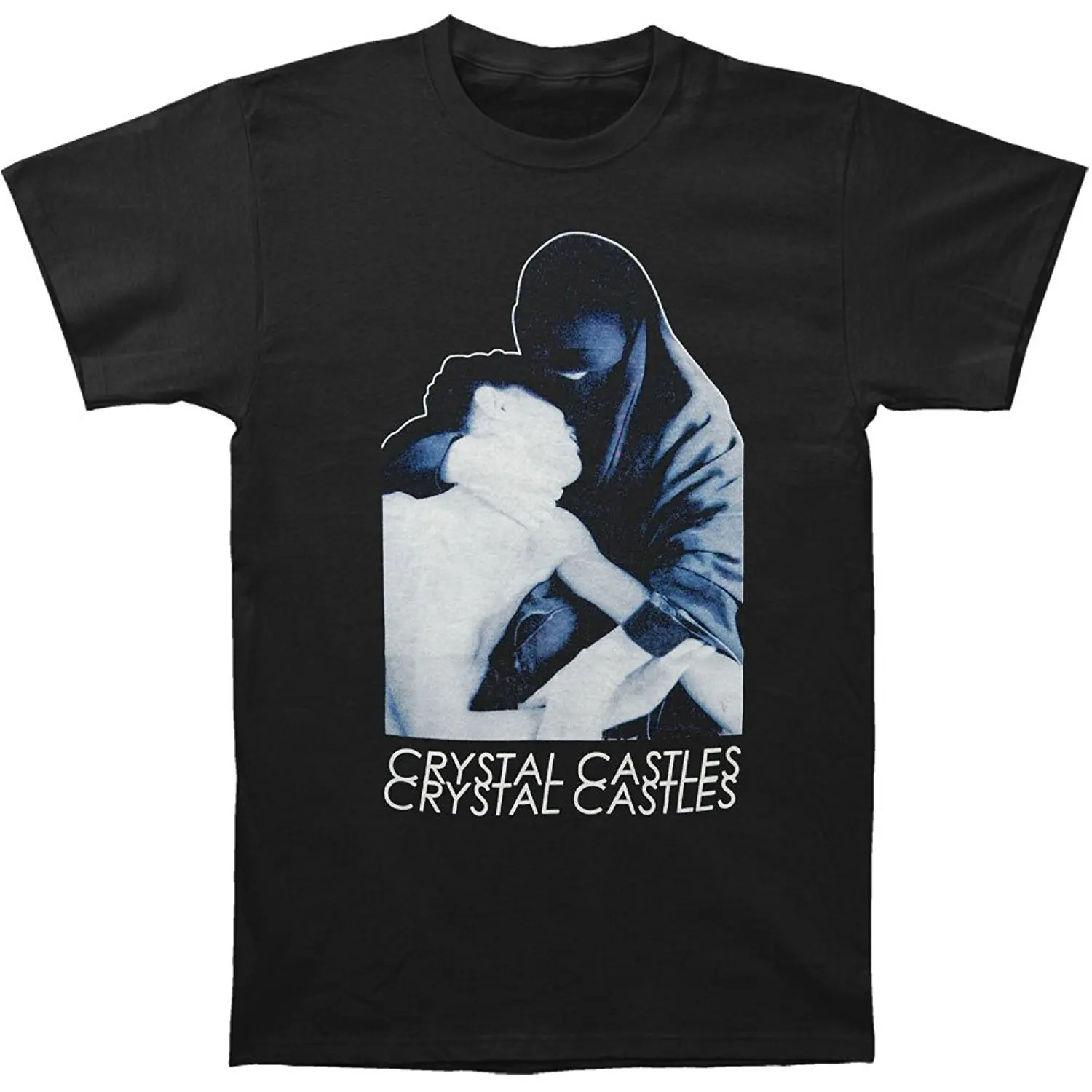 

Crystal Castles Men's Burka Slim Fit T-shirt Black Summer Short Sleeve Shirts Tops S~3Xl Big Size Cotton Tees T Shirt