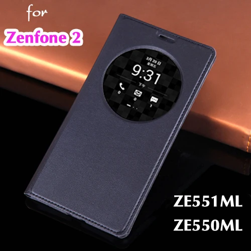 Flip Smart View Phone Case Cover For Asus ZenFone 2 Zenfone2 ZE551ML ZE550ML ZE 551 550 ML ZE551 ZE550 551ML 550ML Sleep Wake | Мобильные