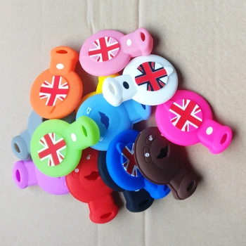 

50pcs/lot Silicone key Case Cover For Bmw Mini Cooper key card original cover silicone key Car-style Accessories 13 color
