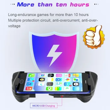 

Bluetooth 4.0 Gamepad PUBG Controller PUBG Mobile Triggers Joystick Wireless Joypad For iPhone XS For Android Tablet