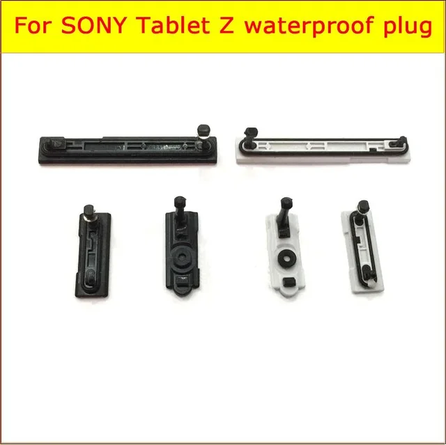 US $5.03 Genuine USB Charger Port Plug + Earphone + Micro SD & Sim cards Port Slot Cover for Sony Xperia Z T