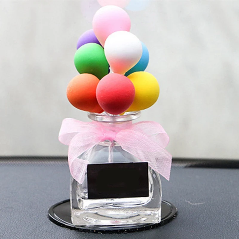 

Colorful Clay Balloon Lovely Car Decoration Balloon Car Interior Air Perfume Bottle Dashboard Ornaments