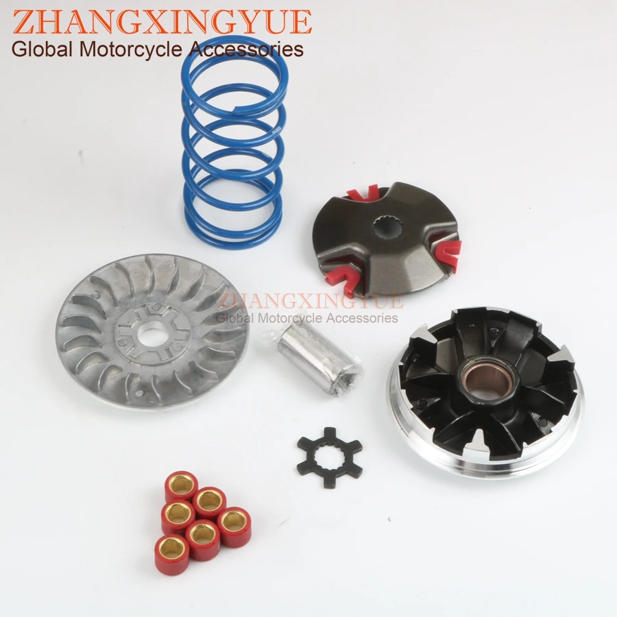 Набор вариаторов для скутера w/4 5g 8g 15x12 мм ролики REX JINAN QINGQI SHENKE Escape 50 Flash Silverstreet 50c