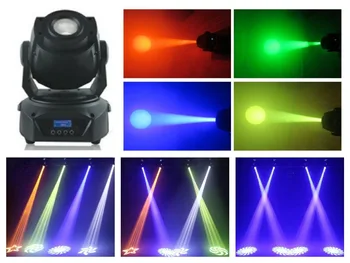 

2pcs/lot, LED Moving head spot 90W RGBW Stage Light DMX with 3 facet prism ktv nightclub disco american dj wash