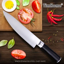 New popular sharp knife stainless steel knife 8” inch Frozen meat cutter Chef knife kitchen knife with gift box.